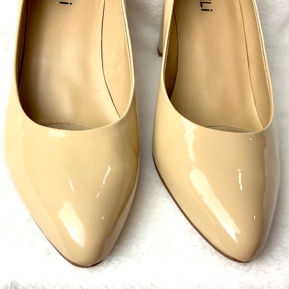 Vaneli Tilden Ecru Patent Leather Nude Colored Comfort Pumps Size 9.5M - Picture 5 of 14